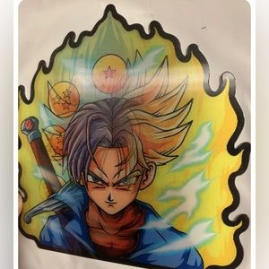 Trunks Peeker Peeking Car Bumper Window Vinyl Decal Anime Sticker Dragon Ball Z